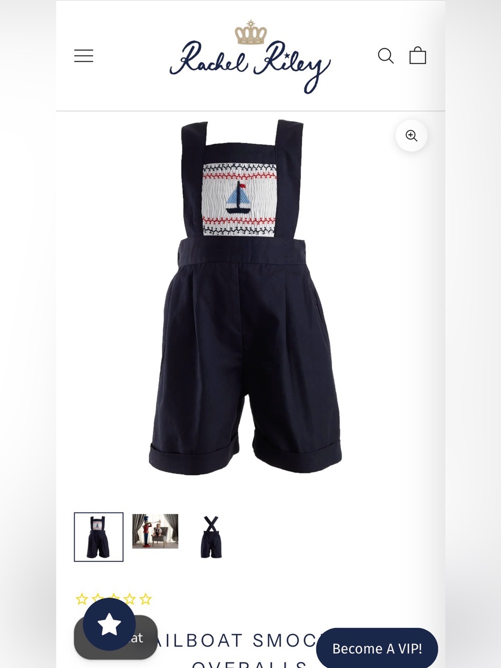 Rachel Riley Heritage Collection Navy Sailboat Overall Shorts